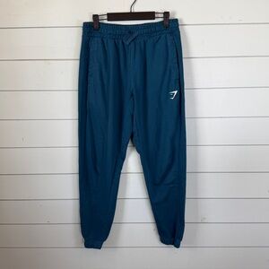 Gymshark sweatpant joggers teal blue women's size small‎